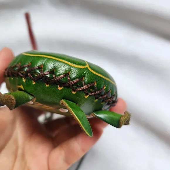 Green Turtle + Red Maple leave Leather Coin/ Change Bags / Wristlets for 1 Price - Picture 9 of 16